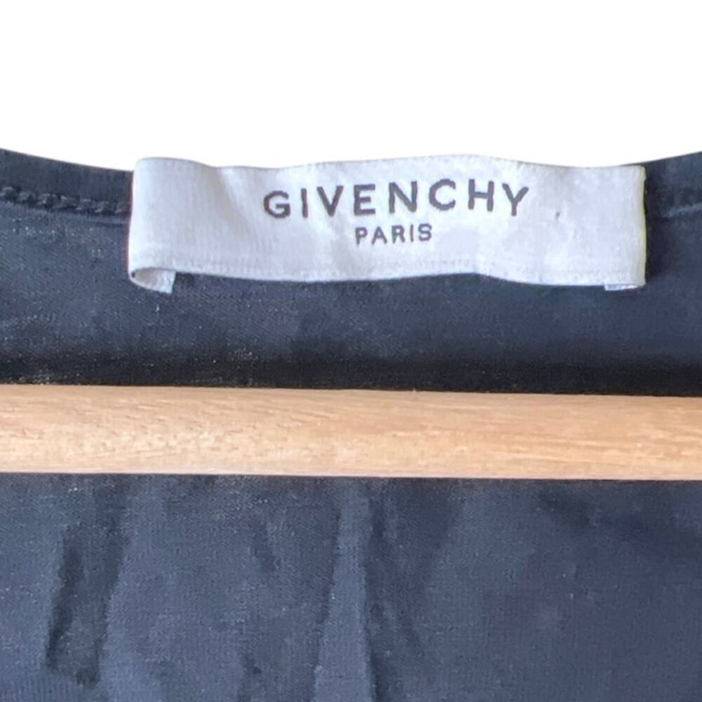 Givenchy Paris Small 100% Cotton Black Tank Black Logo Print - Picture 4 of 8
